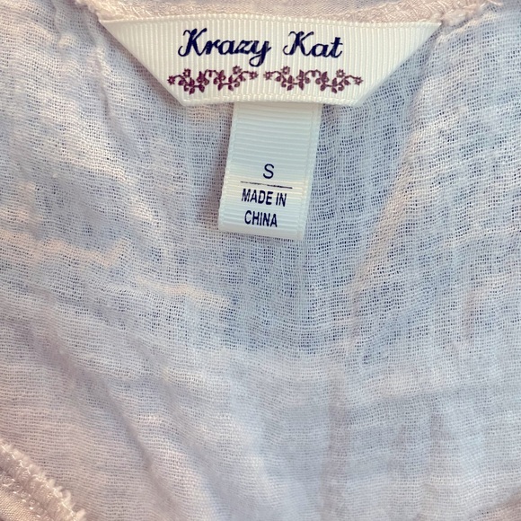 Krazy Kat top EUC worn once  smoke free size small tunic style tank. Lined - Picture 4 of 9
